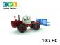 Preview: Set Traktor T150K rot weiss ohne Motorverkleidung + Silogabel T301 4m blau